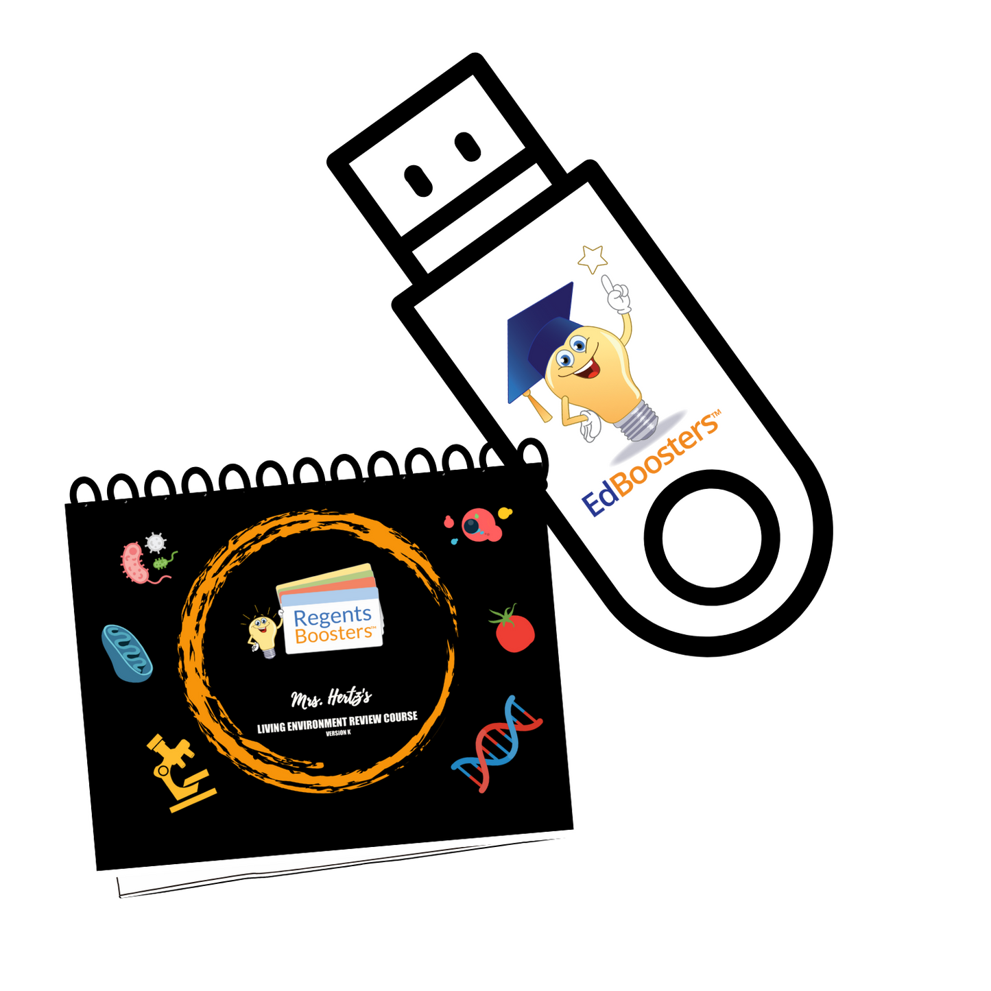 Living Environment Crash Course in a Box: USB Videos + Review Packet